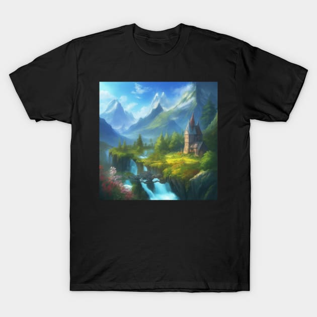 Wizard's Respite at the End of the World T-Shirt by CursedContent